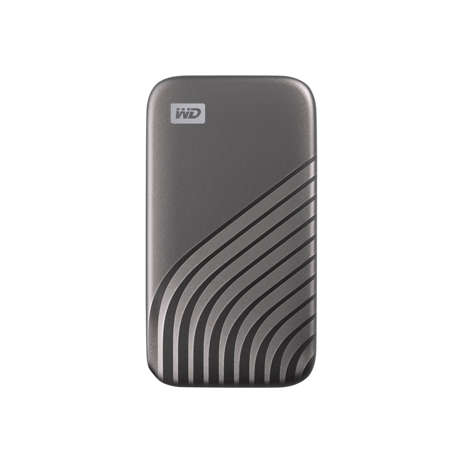 WD My Passport 500GB USB 3.2 External Solid State Drive, Grey (WDBAGF5000AGY)