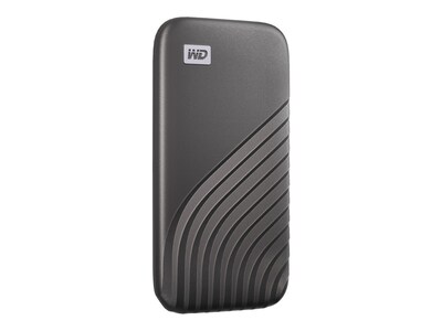 WD My Passport 500GB USB 3.2 External Solid State Drive, Grey (WDBAGF5000AGY)