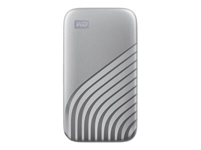 WD My Passport 2TB USB 3.2 External Solid-State Drive, Silver (WDBAGF0020BSL-WESN)