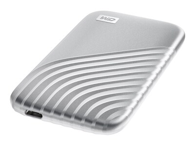 WD My Passport 2TB USB 3.2 External Solid-State Drive, Silver (WDBAGF0020BSL-WESN)