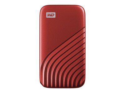 WD My Passport SSD 2TB USB 3.2 External Solid-State Drive, Red (WDBAGF0020BRD-WESN)