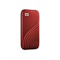 WD My Passport 1TB USB 3.2 External Solid-State Drive, Red (WDBAGF0010BRD-WESN)