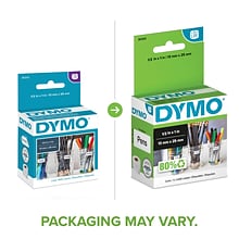 DYMO LabelWriter 30222 Multi-Purpose Labels, 1 x 1/2, Black on White, 1,000 Labels/Roll (30333)