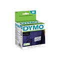 DYMO LabelWriter 30856 Non-Adhesive Name Badges, 4-3/15 x 2-7/16, Black on White, 250 Labels/Roll