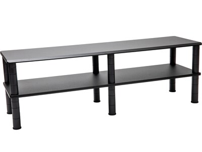 Mind Reader Dual-Monitor Riser, Black (DBMON2T-BLK)