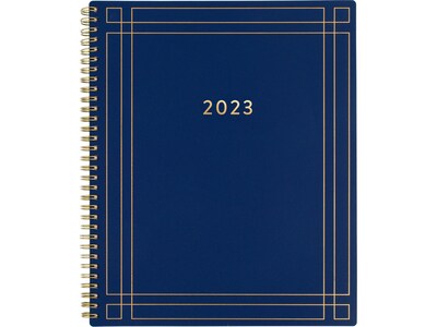 2023 AT-A-GLANCE Simplified by Emily Ley 8.5 x 11 Weekly & Monthly Planner, Navy/Gold (EL94-905-23)