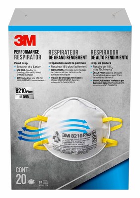 3M™ 8210Plus N95 Performance Disposable Particulate Respirator, 20/pack (8210PP20-DC)