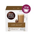 Nescafe Dolce Gusto Cafe au Lait Coffee Capsules, Medium Roast, 5.64 oz., 16/Box (33903)