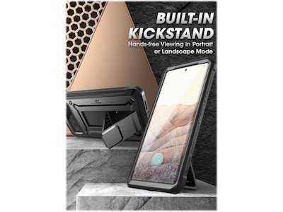 SUPCASE Unicorn Beetle PRO Black Rugged Case for Google Pixel 6 Pro (SUP-GooglePixel6Pro-UBPro-SP-Black)