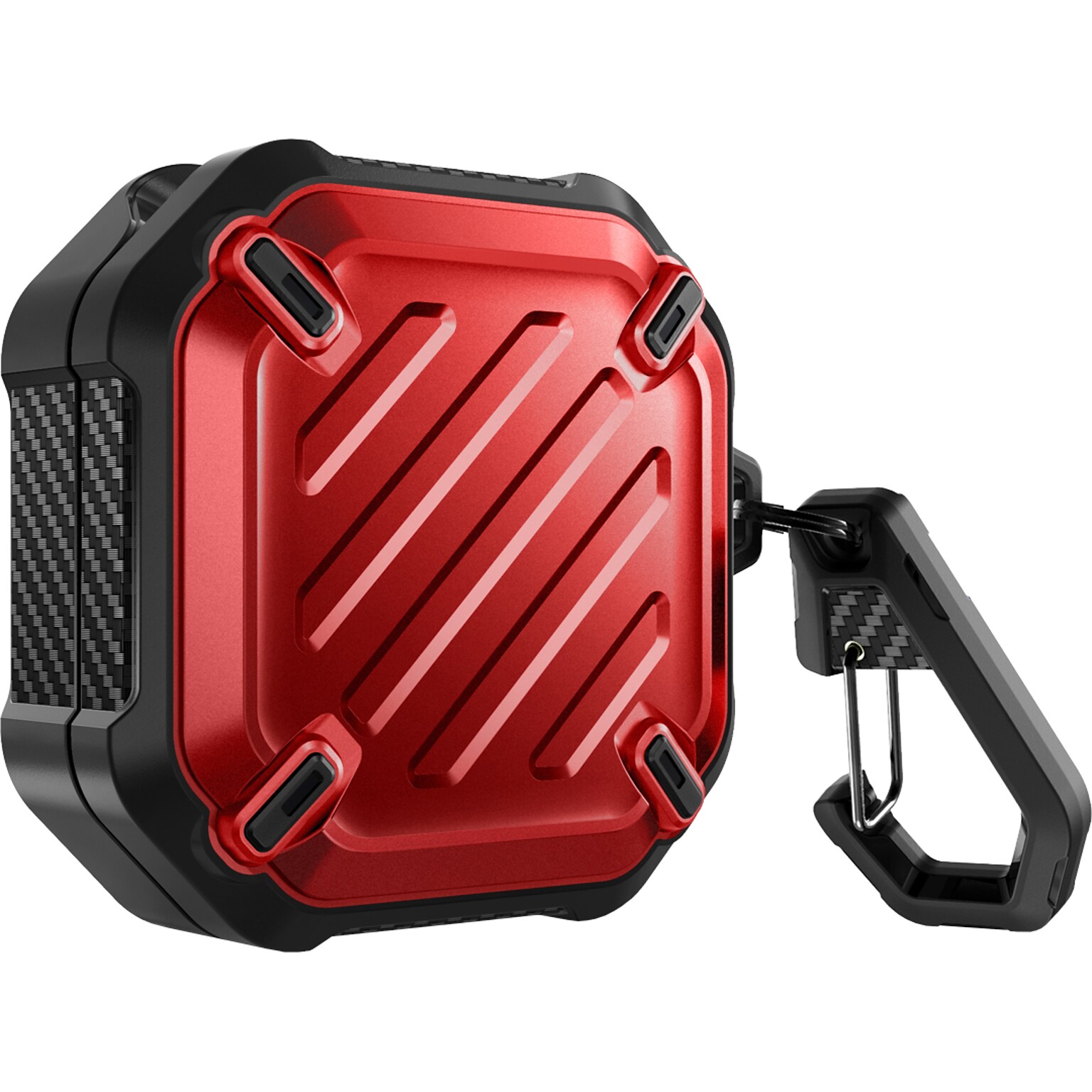 SUPCASE Unicorn Beetle PRO Rugged Case for Galaxy Buds Live/Pro/2, Metallic Red (SUP-Galaxy2020-BudsLive-UBPro-Ruddy)