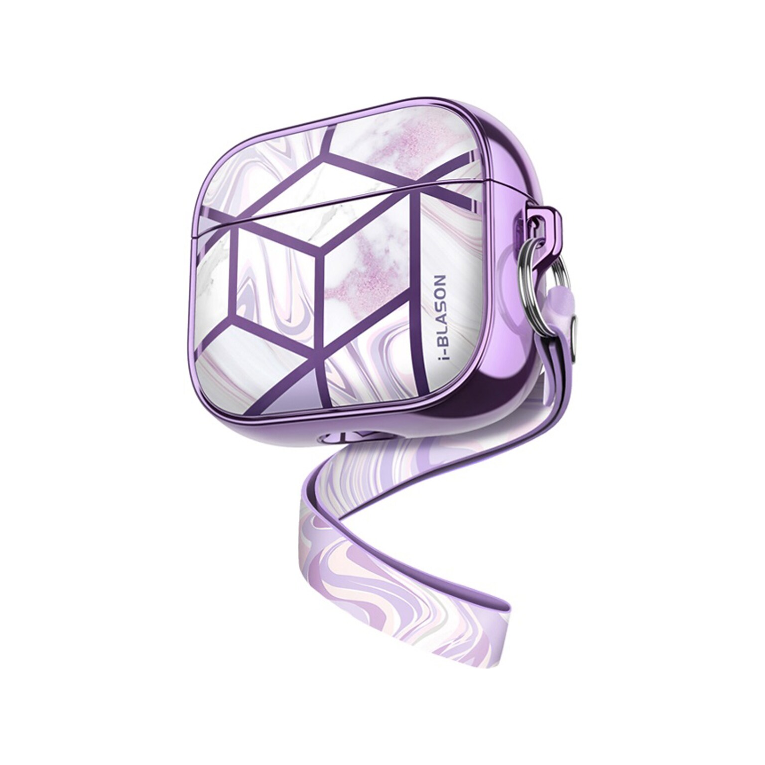 i-Blason Cosmo Case for AirPods 3, Purple Marble (AirPods2021-3-Cosmo-Ameth)