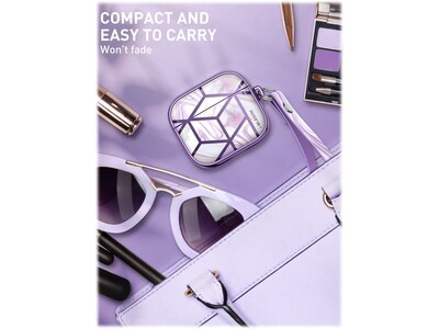 i-Blason Cosmo Case for AirPods 3, Purple Marble (AirPods2021-3-Cosmo-Ameth)