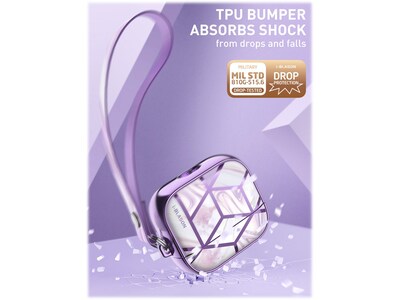 i-Blason Cosmo Case for AirPods 3, Purple Marble (AirPods2021-3-Cosmo-Ameth)