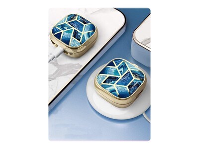 i-Blason Cosmo Case for Galaxy Buds Live/Pro/2, Ocean Blue (Galaxy2020-BudsLive-Cosmo-Ocean)