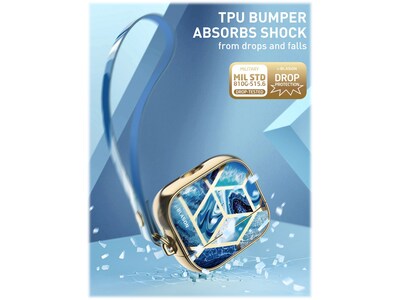 i-Blason Cosmo Case for AirPods 3, Ocean Blue (AirPods2021-3-Cosmo-Ocean)