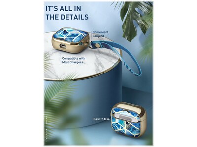 i-Blason Cosmo Case for AirPods 3, Ocean Blue (AirPods2021-3-Cosmo-Ocean)