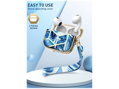 i-Blason Cosmo Case for AirPods 3, Ocean Blue (AirPods2021-3-Cosmo-Ocean)