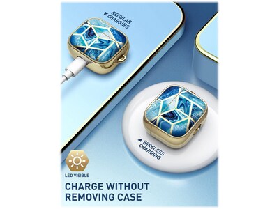 i-Blason Cosmo Case for AirPods 3, Ocean Blue (AirPods2021-3-Cosmo-Ocean)