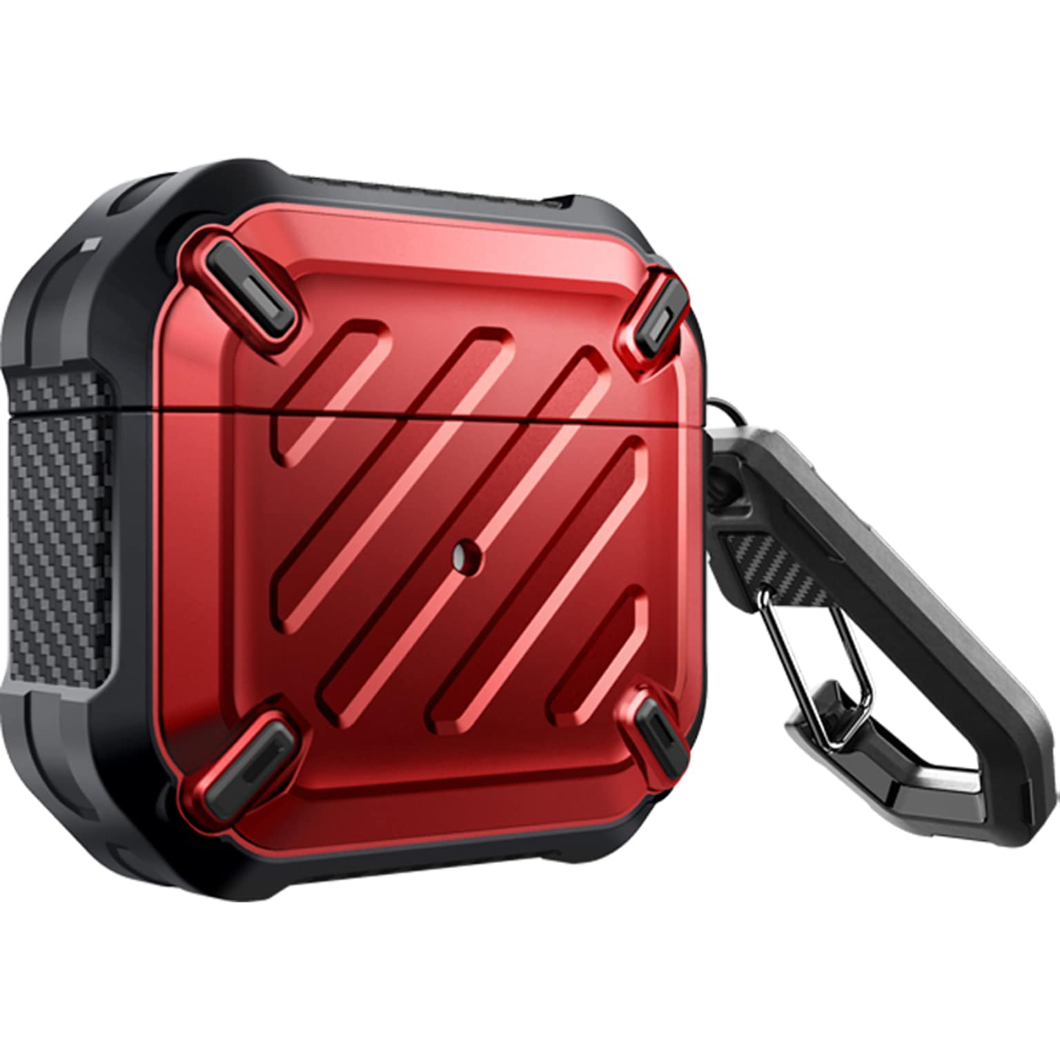 SUPCASE Unicorn Beetle PRO Rugged Case for Apple AirPods Gen 3, Metallic Red (SUP-AirPods2021-3-UBPro-Red)