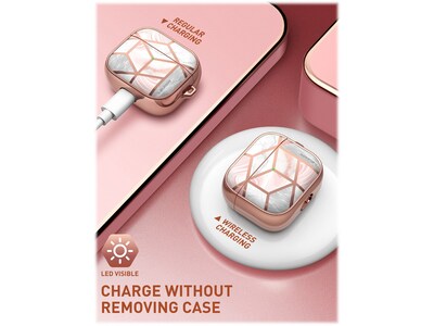 i-Blason Cosmo Case for AirPods 3, Marble Pink (AirPods2021-3-Cosmo-Marble)