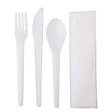 Eco-Products Plantware Cutlery Kit, White, 250/Pack (EP-S015)