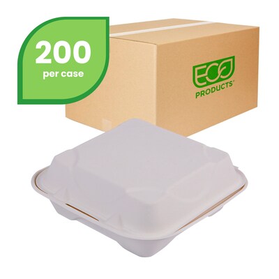 Eco-Products Vanguard Clamshell Box, 200/Carton (EP-HC81NFA)