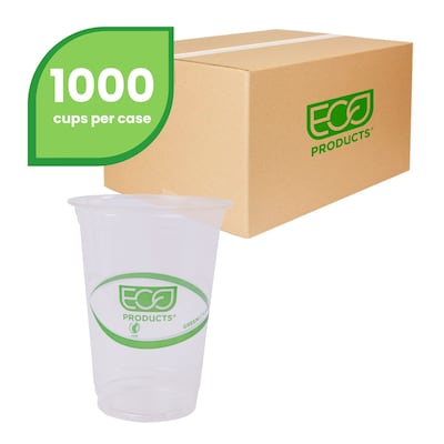 Eco-Products GreenStripe Cold Cups, 16 Oz., Transparent/Green, 500/Carton (EP-CC16-GS)