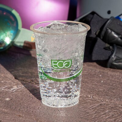 Eco-Products GreenStripe Cold Cups, 16 Oz., Transparent/Green, 500/Carton (EP-CC16-GS)