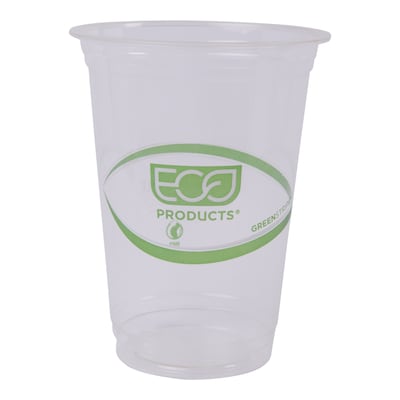 Eco-Products GreenStripe Cold Cups, 16 Oz., Transparent/Green, 500/Carton (EP-CC16-GS)