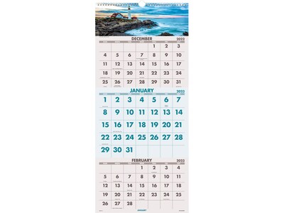 2023 AT-A-GLANCE Scenic 12 x 27 Three-Month Wall Calendar (DMW503-28-23)