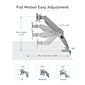 Fellowes Platinum Series Adjustable Single Monitor Arm, Up to 32", Silver (8056401)