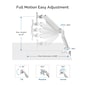 Fellowes Platinum Series Adjustable Single Monitor Arm, Up to 32", White (8056201)