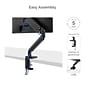 Fellowes Platinum Series Adjustable Monitor Arm, Up to 32", Black (8043301)