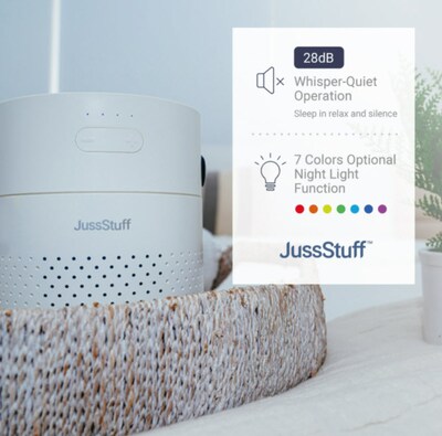 JussStuff Double Nozzle Humidifier, White (OJN100033)