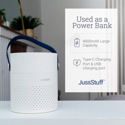 JussStuff Double Nozzle Humidifier, White (OJN100033)
