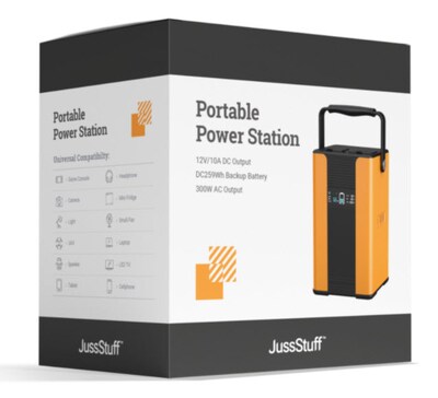 JussStuff Portable Powerstation 300W Black/org (OJN100039)