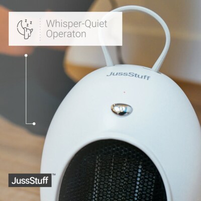 JussStuff Egg Space Heater, White (OJN100040)