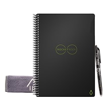 Rocketbook Core Professional Notebooks, 6 x 8.8, College Ruled, 18 Sheets, Black (EVR2-E-RC-A-FR)