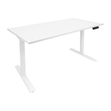 Mount-It! 55W Electric Adjustable Standing Desk, White (MI-18061)
