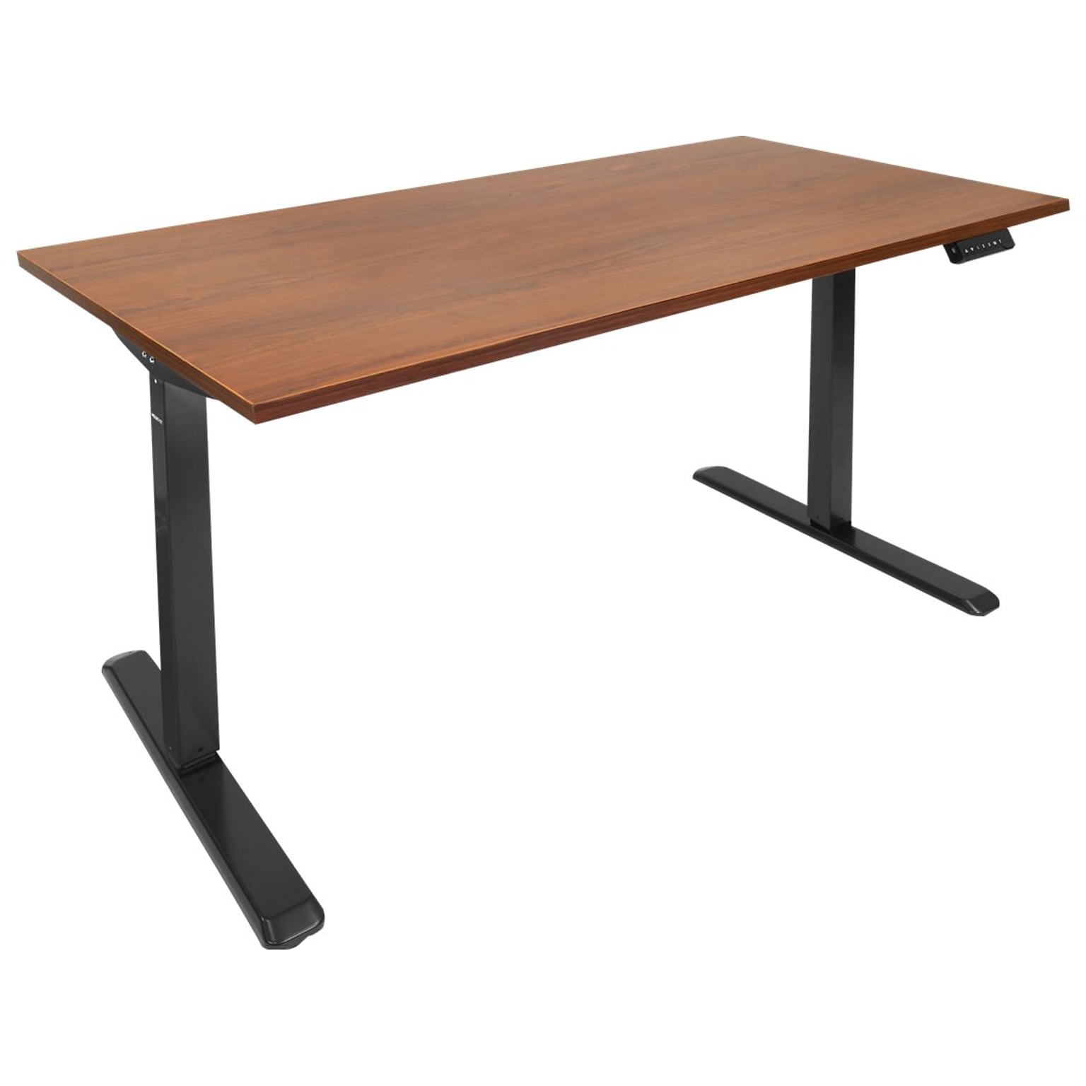 Mount-It! 55W Electric Adjustable Standing Desk, Hazelnut Brown/Black (MI-18065)