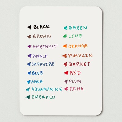 Colorations® Dry Erase Markers - Black Fine Tip - Set of 36