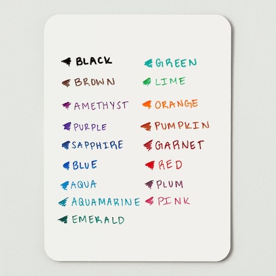 Colorations® Dry Erase Markers - Black Fine Tip - Set of 36