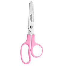 Westcott Kleencut 5 Kids Stainless Steel Scissors, Blunt Tip, Assorted Colors, 12/Pack (ACM42516-12