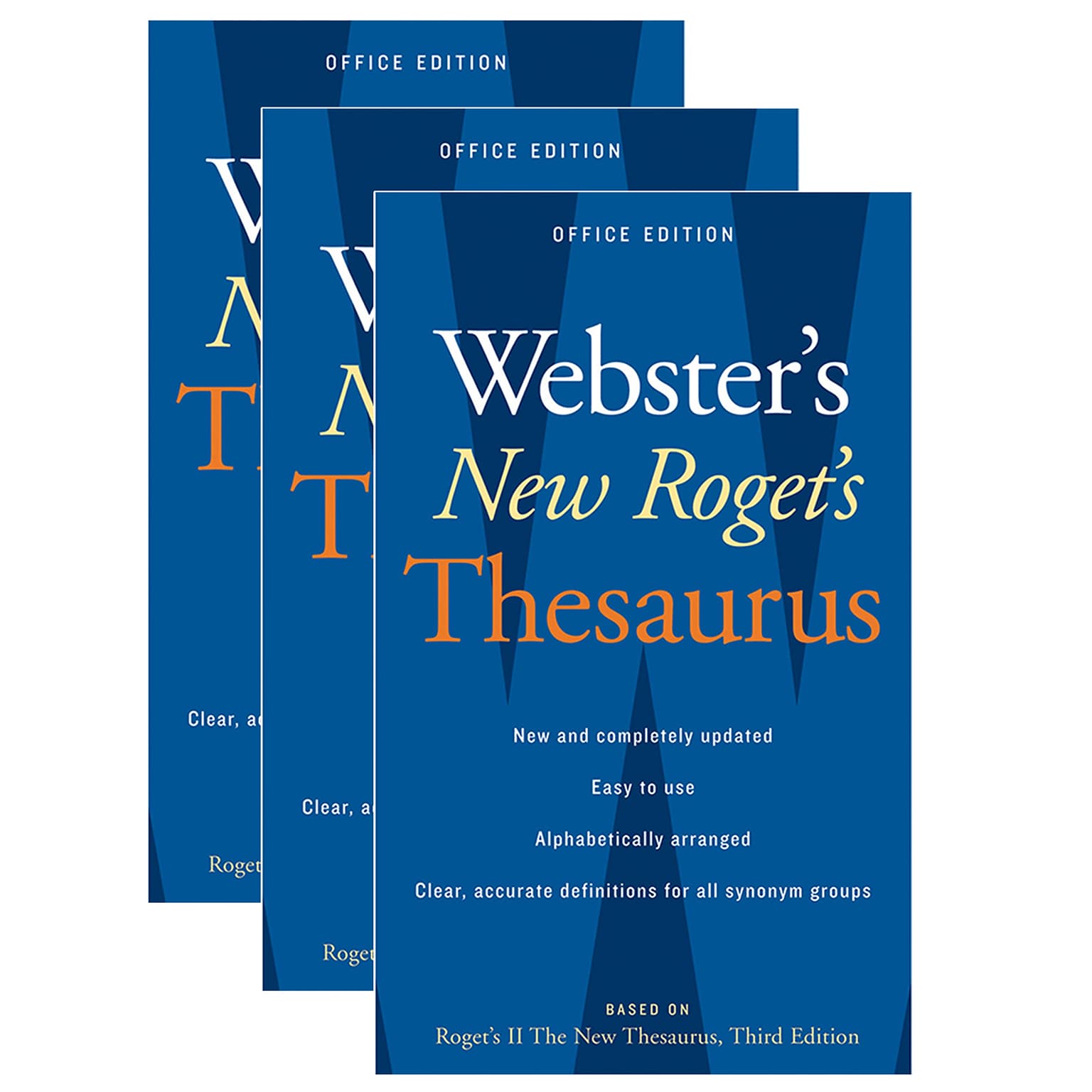 Houghton Mifflin Harcourt Websters New Rogets Thesaurus, Office Edition, Pack of 3 (AH-9780618955923-3)