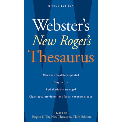 Houghton Mifflin Harcourt Webster's New Roget's Thesaurus, Office Edition, Pack of 3 (AH-9780618955923-3)