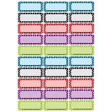 Ashley Productions Die-Cut Magnetic Color Dots Nameplates, Assorted Colors, 2.5 x 1, 30 Per Pack,