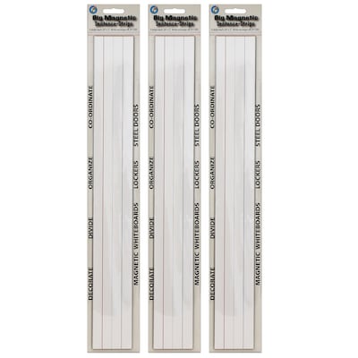 Ashley Productions Big Magnetic Sentence Strips, 3 x 24, 5 Per Pack, 3 Packs (ASH11301-3)