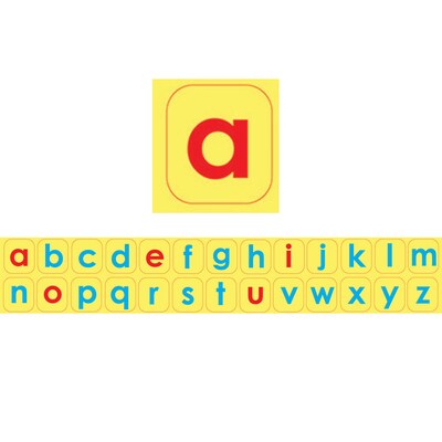 Ashley Productions® Die-Cut 1 Magnetic Foam Lowercase Letters, Assorted Colors, 104 Pieces Per Pack