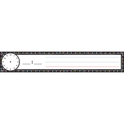 Ashley Productions® Scheduling Pocket Chart Inserts, Chalk Loops, 2 x 12, 12 Per Pack, 6 Packs (ASH94802-6)