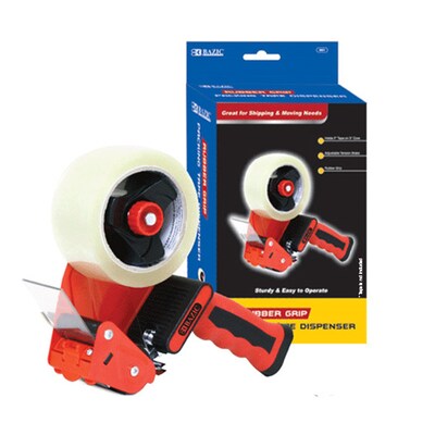 Bazic 2" Handheld Packing Tape Dispenser, Red 2/Bundle (BAZ991-2)